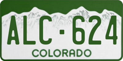 CO license plate ALC624