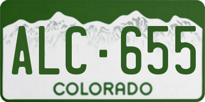 CO license plate ALC655