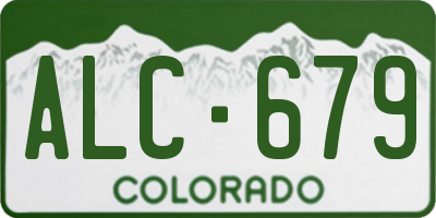 CO license plate ALC679