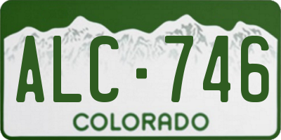 CO license plate ALC746