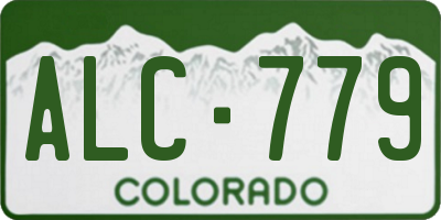 CO license plate ALC779