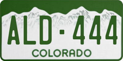 CO license plate ALD444