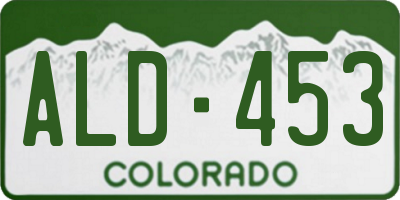 CO license plate ALD453