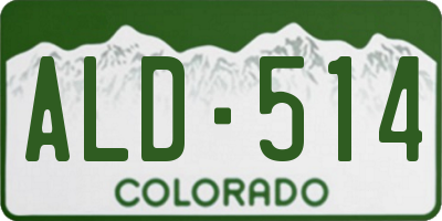 CO license plate ALD514