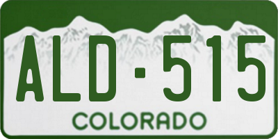 CO license plate ALD515