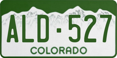 CO license plate ALD527