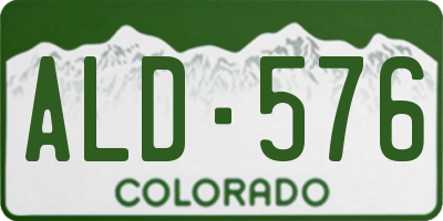 CO license plate ALD576