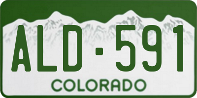 CO license plate ALD591