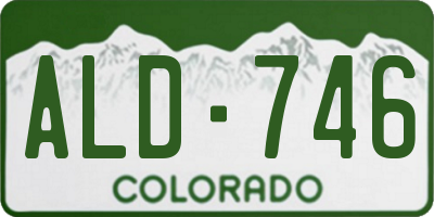 CO license plate ALD746
