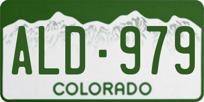 CO license plate ALD979