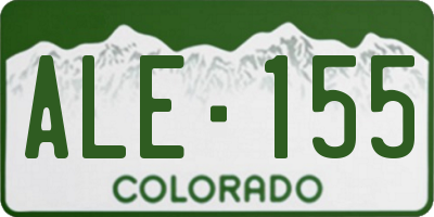 CO license plate ALE155