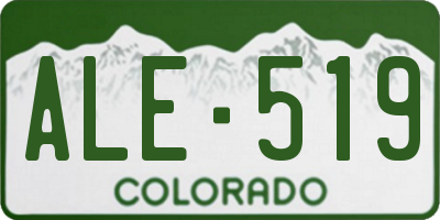 CO license plate ALE519
