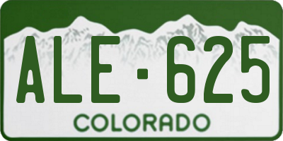 CO license plate ALE625