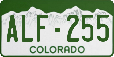 CO license plate ALF255