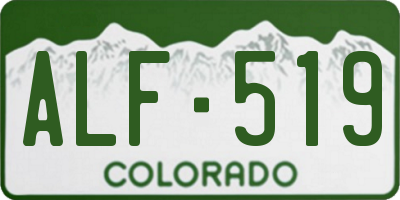 CO license plate ALF519