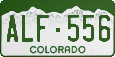 CO license plate ALF556
