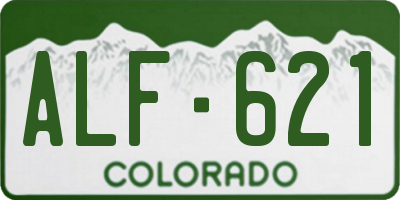CO license plate ALF621