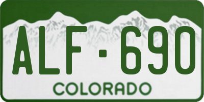 CO license plate ALF690