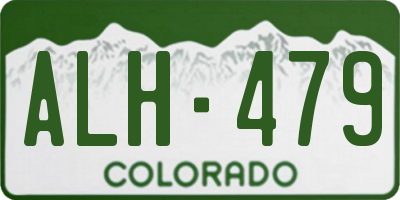 CO license plate ALH479