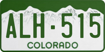 CO license plate ALH515