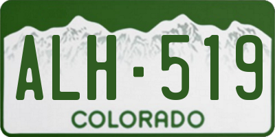 CO license plate ALH519