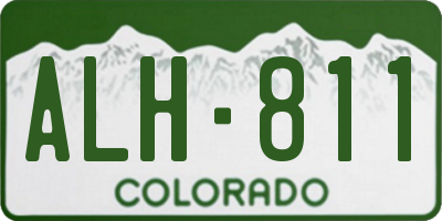 CO license plate ALH811