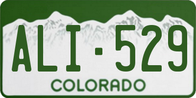 CO license plate ALI529