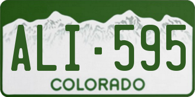 CO license plate ALI595
