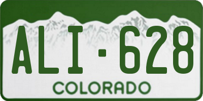 CO license plate ALI628