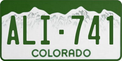 CO license plate ALI741