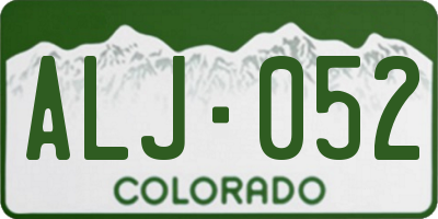 CO license plate ALJ052