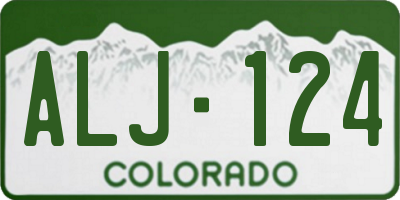 CO license plate ALJ124