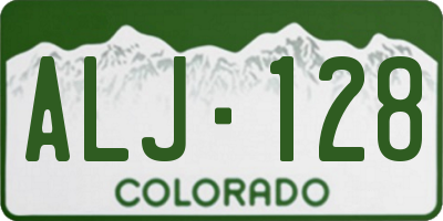 CO license plate ALJ128