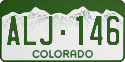 CO license plate ALJ146