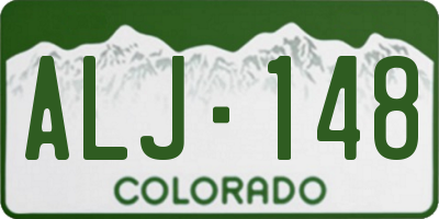 CO license plate ALJ148