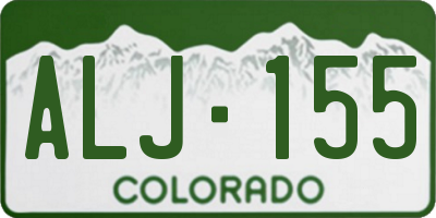 CO license plate ALJ155
