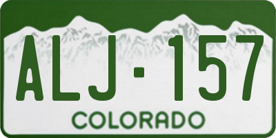 CO license plate ALJ157