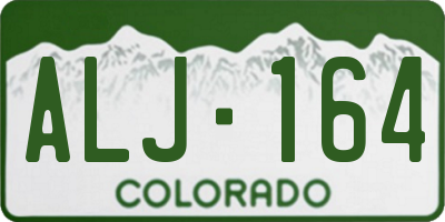 CO license plate ALJ164
