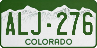 CO license plate ALJ276