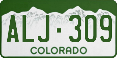 CO license plate ALJ309