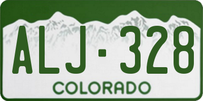 CO license plate ALJ328