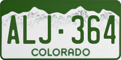 CO license plate ALJ364