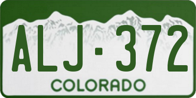 CO license plate ALJ372