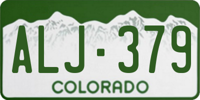 CO license plate ALJ379