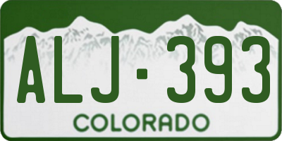 CO license plate ALJ393