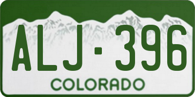 CO license plate ALJ396