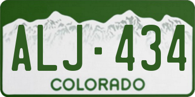 CO license plate ALJ434