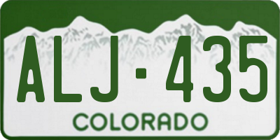 CO license plate ALJ435