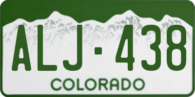 CO license plate ALJ438