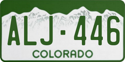 CO license plate ALJ446